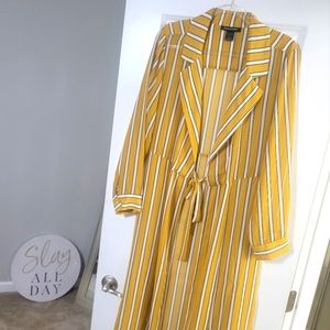 Ashley Stewart Yellow/Black Duster 1X
